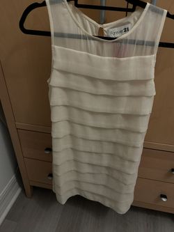 Tag On Beige Ruffled Dress Size 6