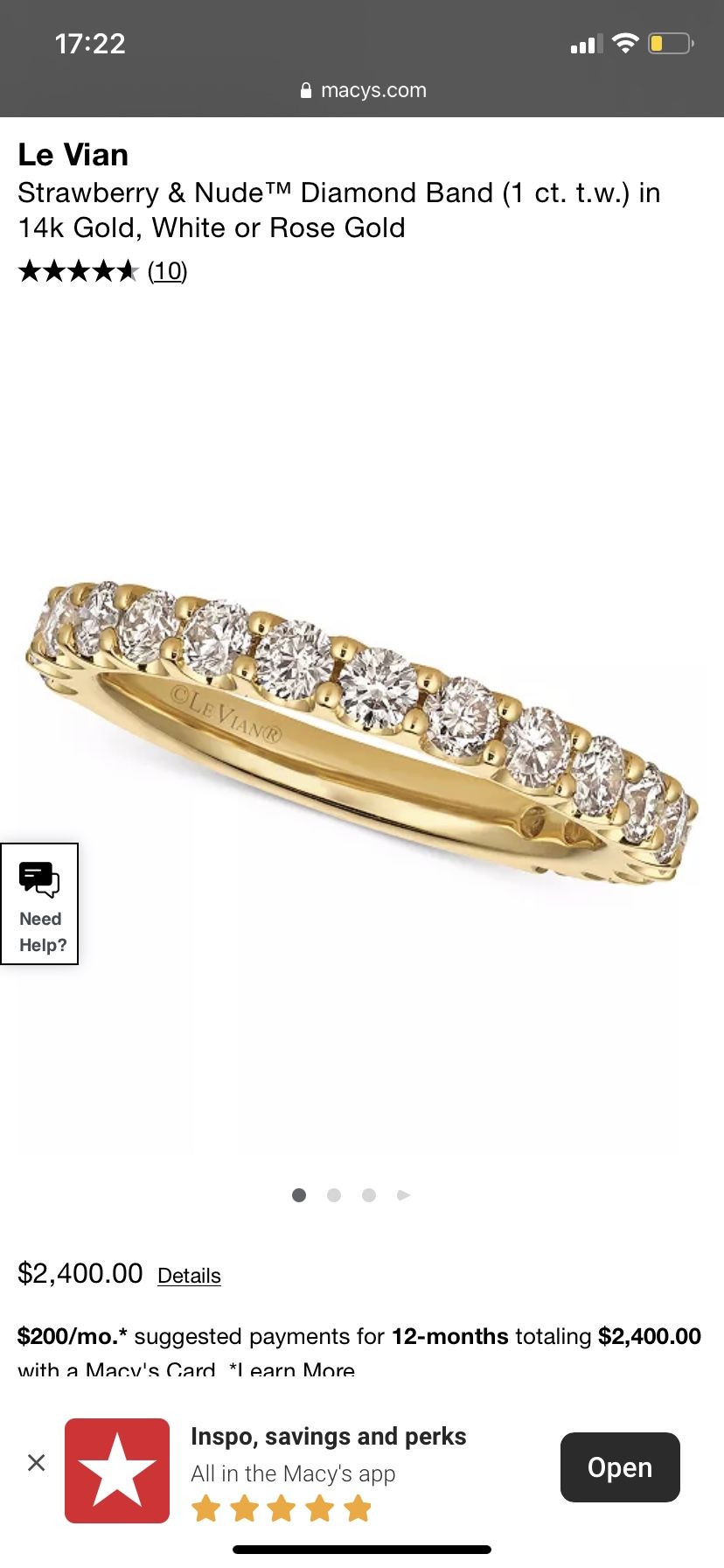 LeVian Diamond Ring