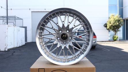 19 INCH SQUARED SET WORK VSXV STYLE WHEELS RIMS 19X9.5 +22 (5X114.3) CB: 73.1