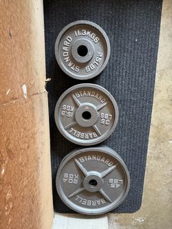 Olympic weight training plates