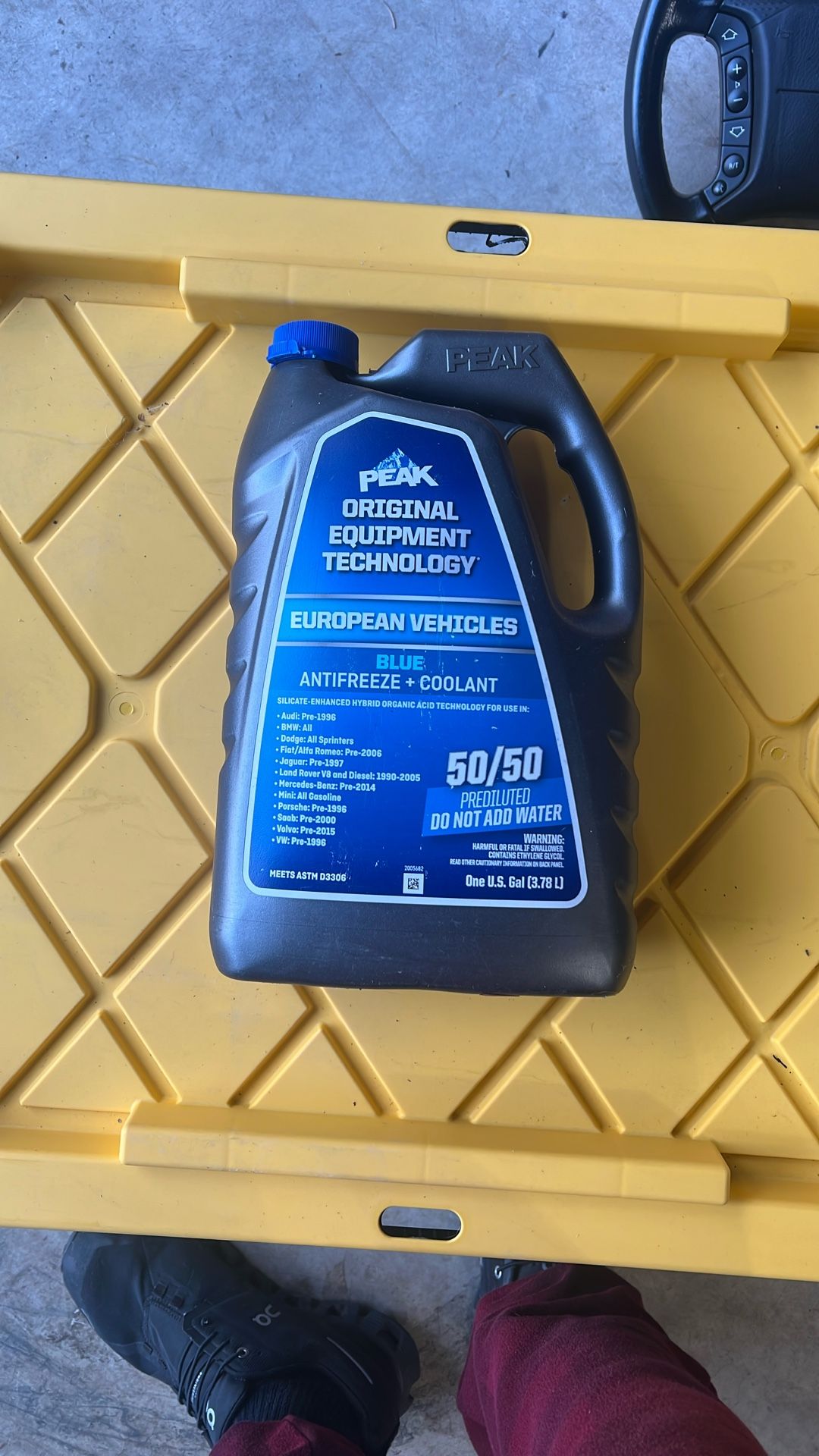 50/50 Antifreeze + Coolant