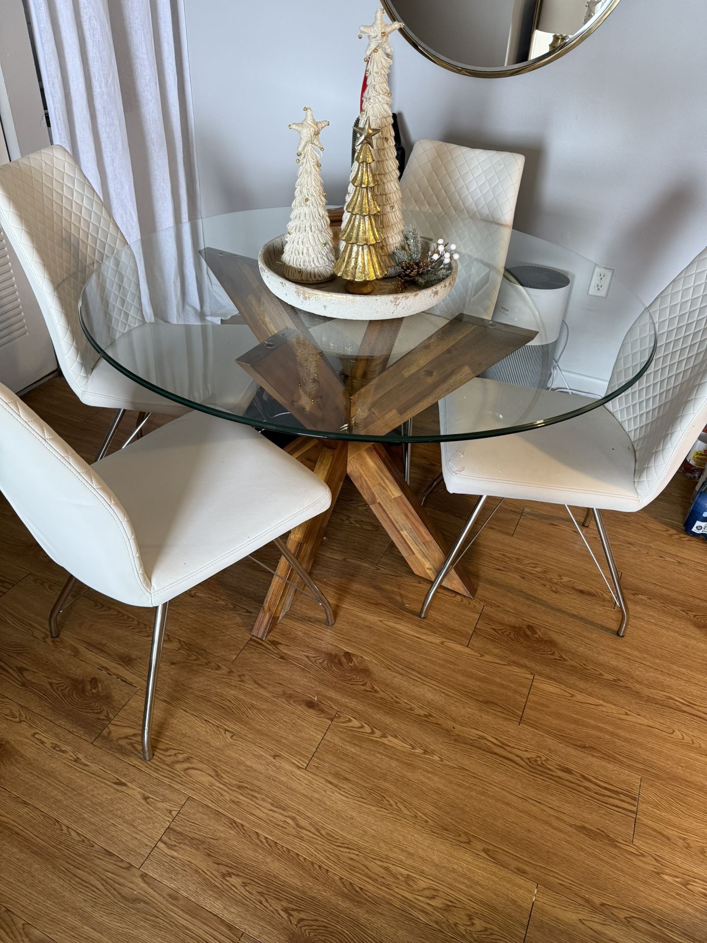 ✨ Modern Glass Dining Set for Sale