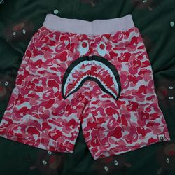 NEW Pink Bape Shorts