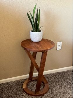 Wood Side Table