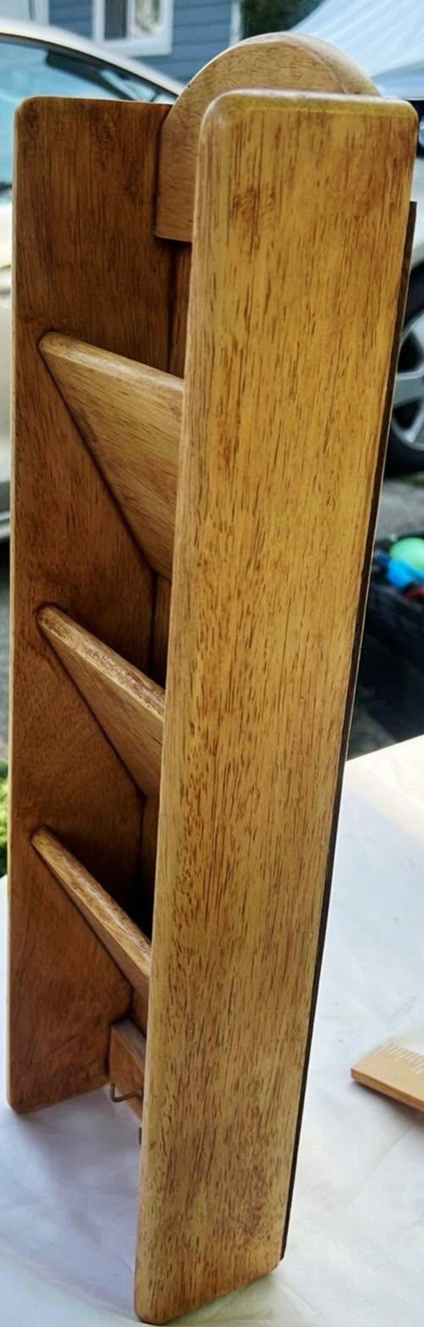 Gorgeous Primitive 20th C. Pine letter/key holder