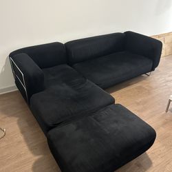 IKEA black Sectional 