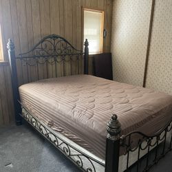 Queen Bed With Mattress - BLUEWATER LAKE
