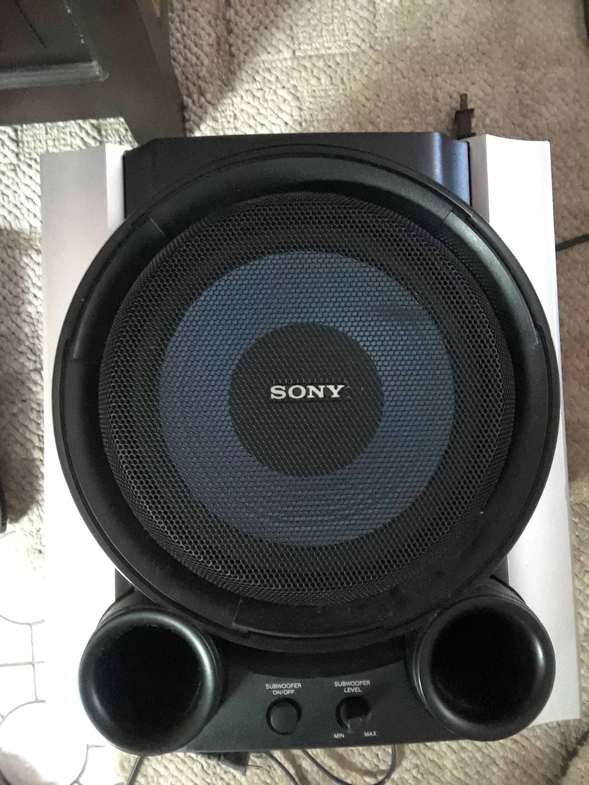 Sony Subwoofer Powered Speaker Sa-wg99 Black 115-watt