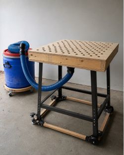 DIY CNC Router Vacuum Workbench Table
