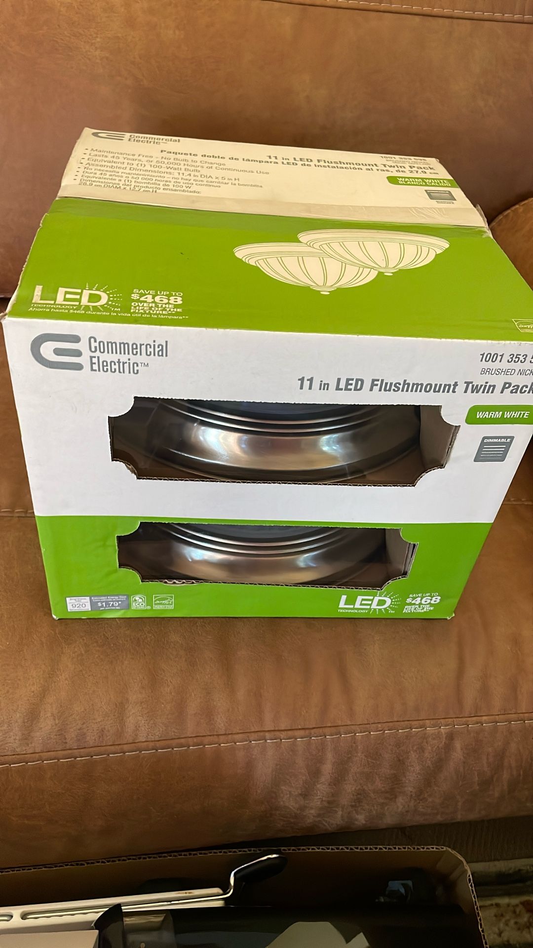 Two-Pack Flush Mount Ceiling Lights