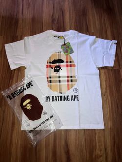 Size Small A Bathing Ape BAPE Plaid Ape Head T-Shirt