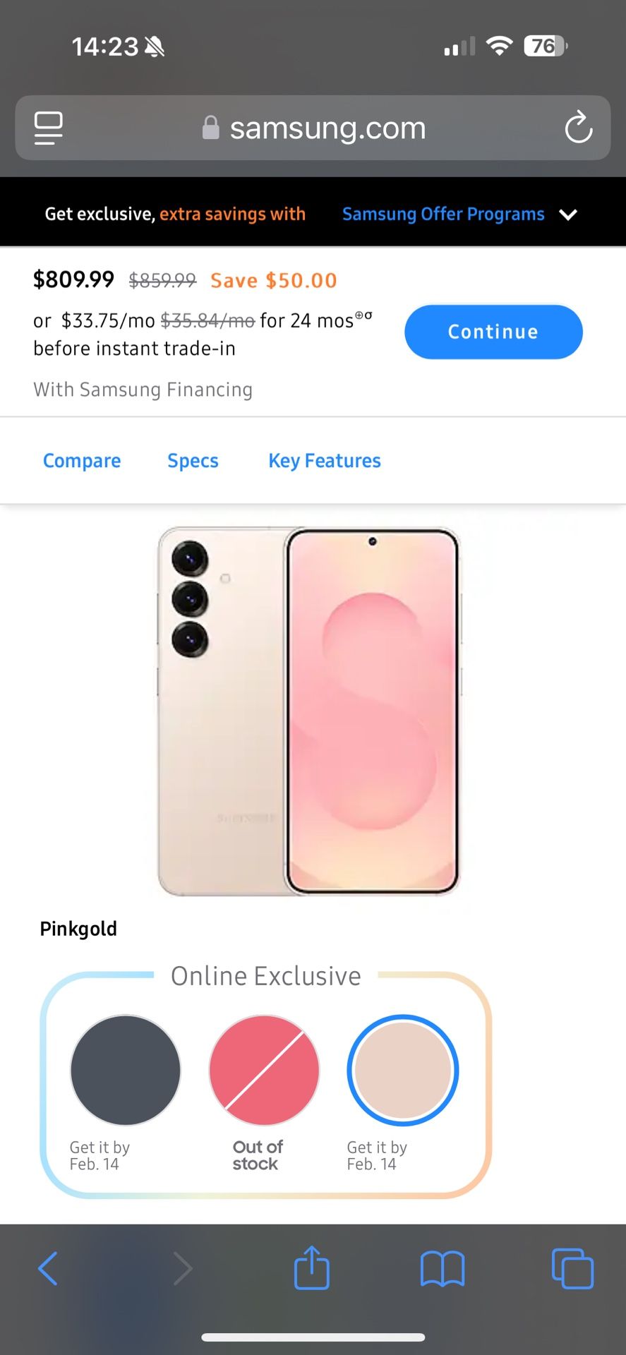 Samsung Galaxy S25 Unlocked Cell Phone In Sealed Box 