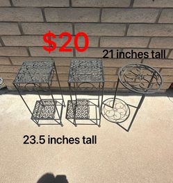 Plant stands. Outdoor. Patio. ($20 for all 3)