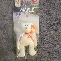 Rare Maple Beanie Baby In Box