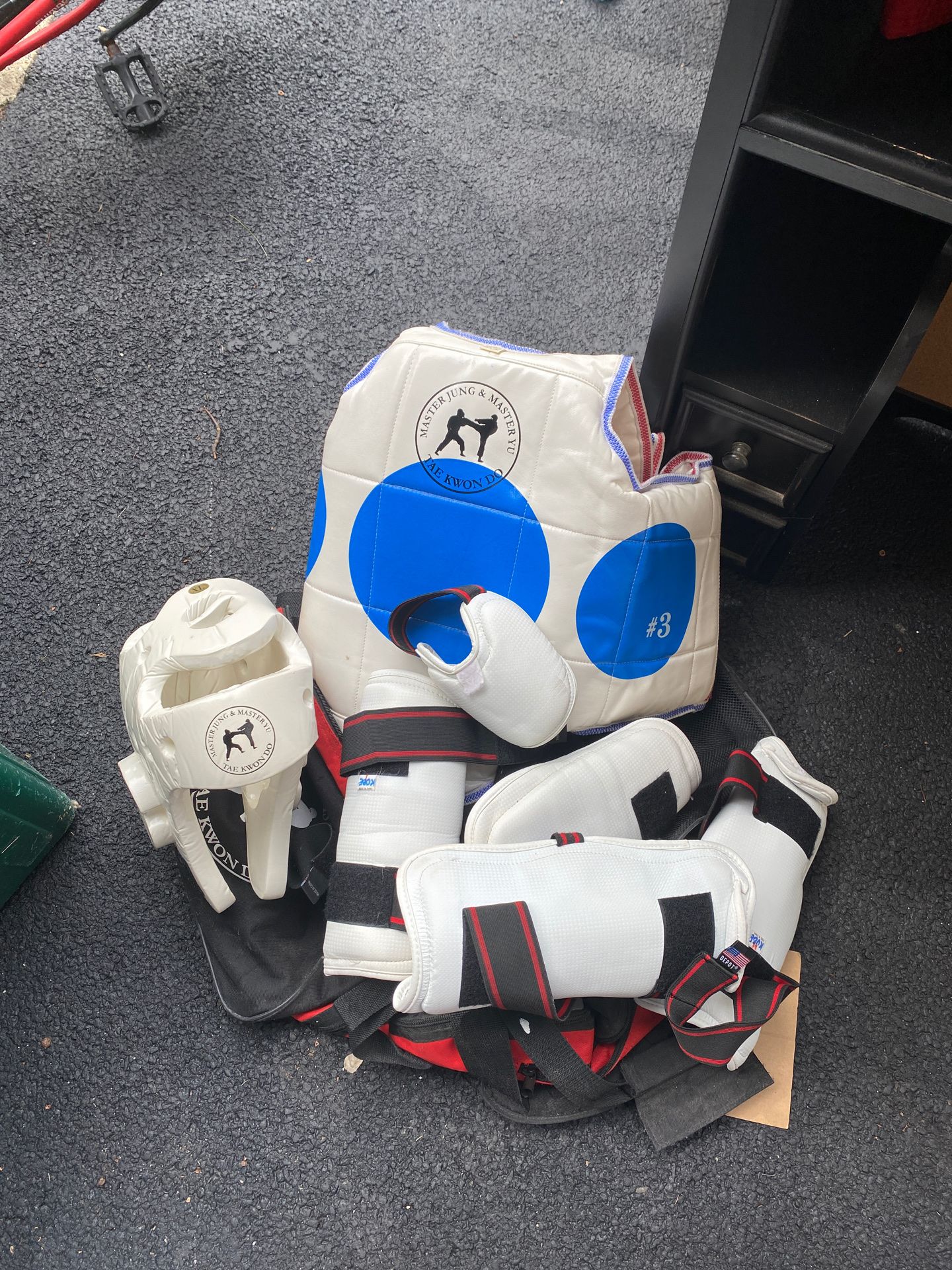 TKD sparing gear + bag