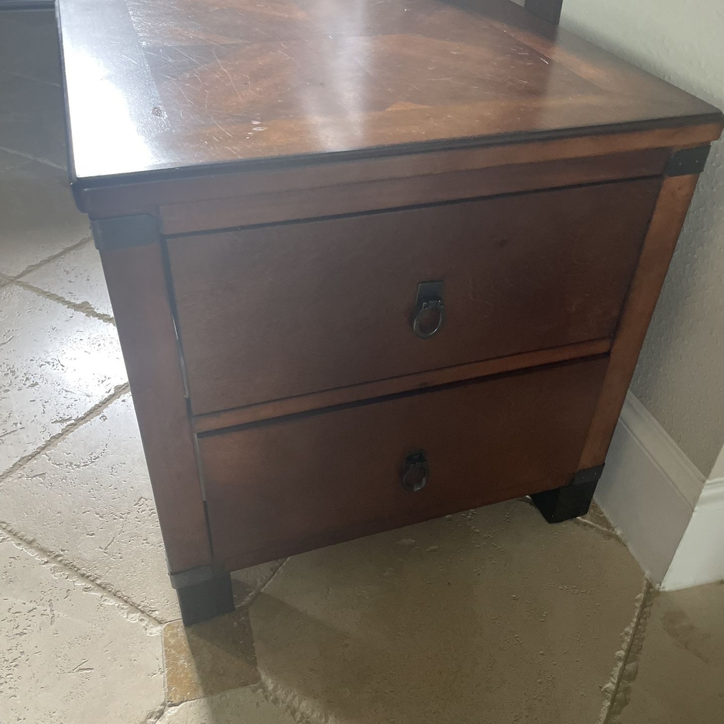 2 Corner Tables For sale 100% Wood $150