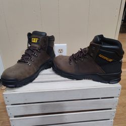 New Caterpillar Work Boots With Steel Toe 
