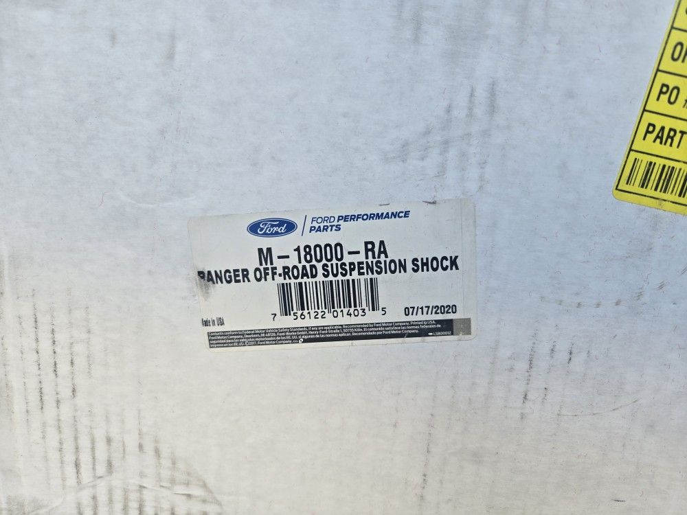 2019-2023 FORD Ranger Off Road Suspension Shocks.