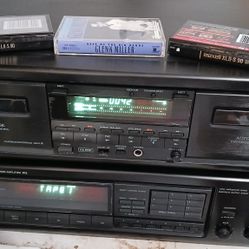 Onkyo Vintage Receiver/Tuner + Double Tape Deck Matching