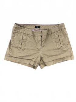 J.Crew Classic Khaki Cotton Shorts Tailored Fit Casual Summer Style
