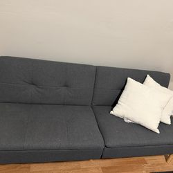 Grey couch 29.84in H x 67.72in W x 32.8in D