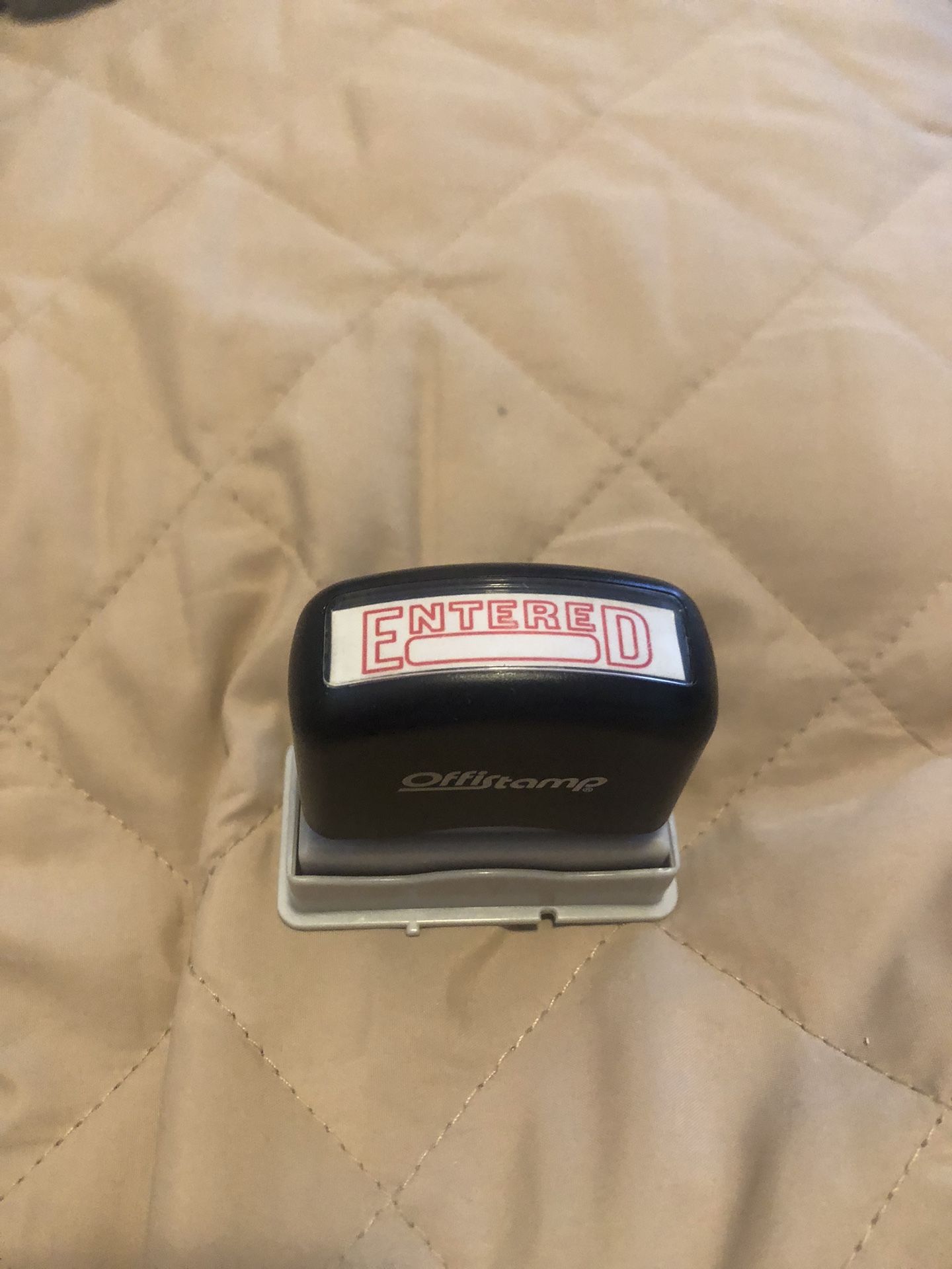 Mail Stamp “ Entered”