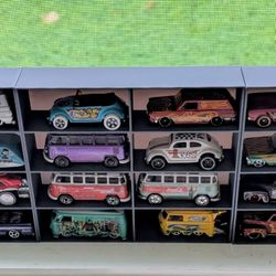 Display Shelf For Hot Wheels fits 8 Cars Each Shelf