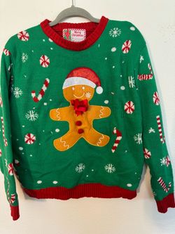 Gingerbread Man Ugly Christmas Sweater