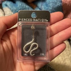 Snake Belly Ring 14 Gauge