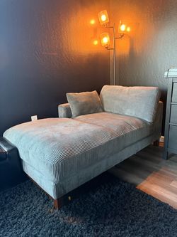 Gray lounge chair