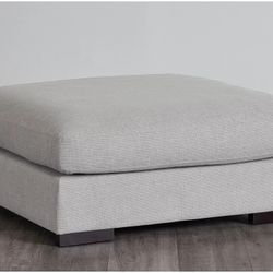 brand new Remy Gray Fabric Ottoman XLARGE 45/45/20