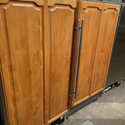 72 Inch Sub Zero Column Fridge And Freezer 