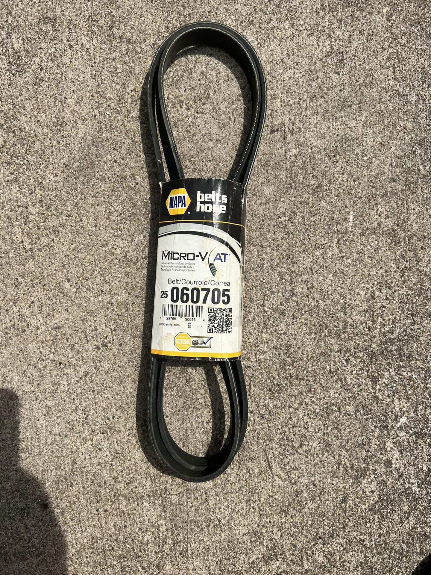 NAPA Serpentine Belt Model #25 060705