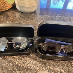 2 Nike sunglasses with case