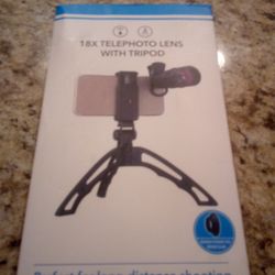 Telephoto Lens With Tripod