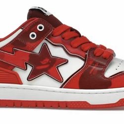 Red bape shoes Size 8.5 180$