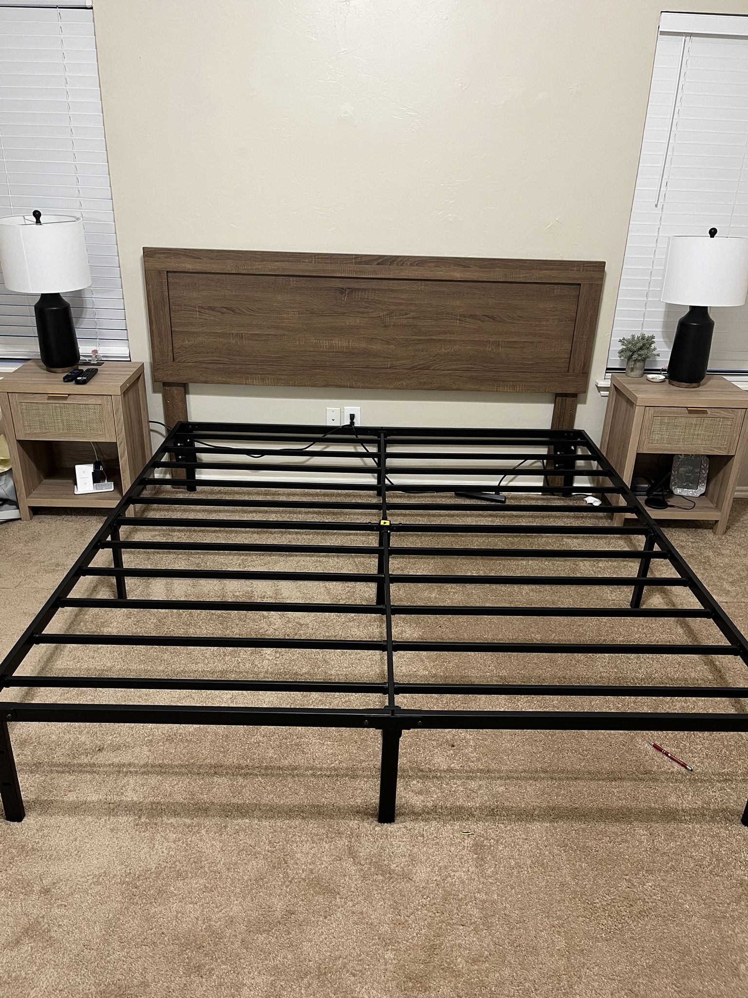 King Bed Frame and Headboard