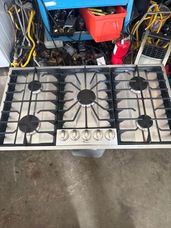 WHIRPOOL 36 INCHES FLAT COOKTOP GREAT CONDITION ESTUFA DE GAS PLANA MUY BUENA