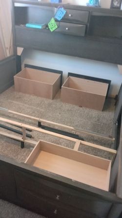 King Size Bedframe and Sealy Mattress