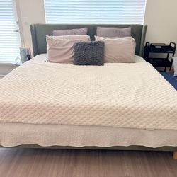 Spotless King Bed Frame And Mattress 