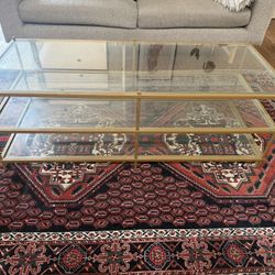 West Elm Glass Table