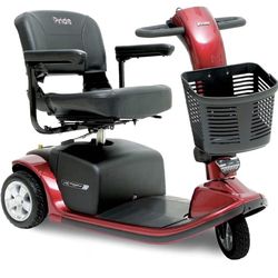Pride Mobility Victory 9 3 Wheel SC609 Mobility Scooter, Candy Apple, Outdoor 3-Wheel Travel Electric Mobility Scooter for Adults, 300 lbs. WC, Up to