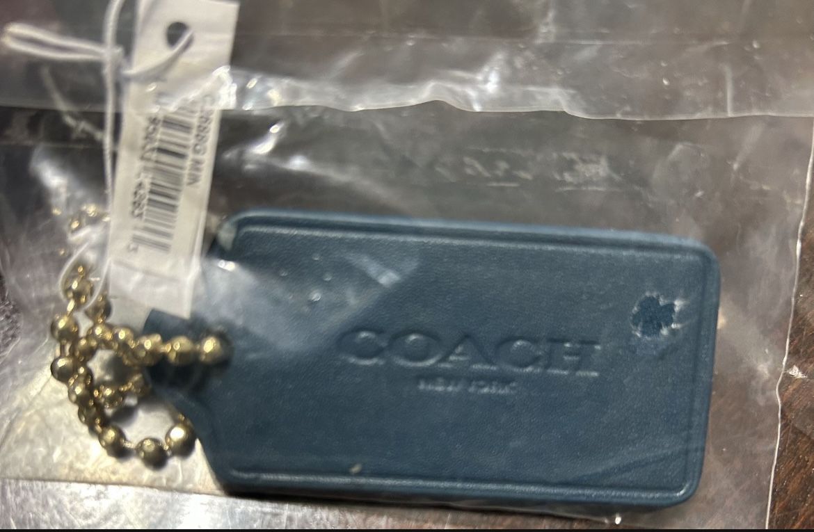 Coach Leather Hangtag Charm