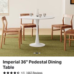 All Modern White Round Dining Table