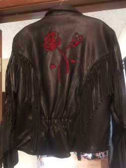 Women’s Leather Motorcycle Jacket Size small