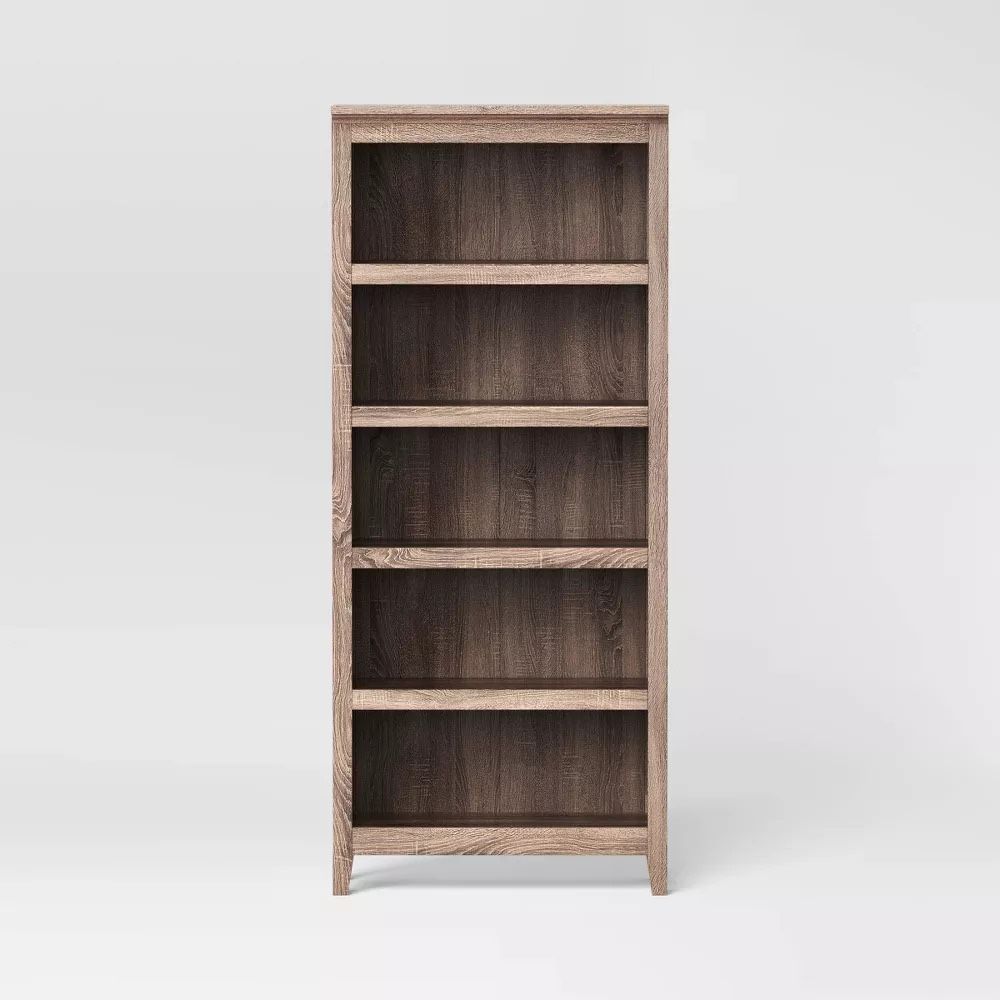 72" Carson 5 Shelf Bookcase - Threshold™️ - Rustic ADO #:TGT-30063 Brand New – Box Not Perfect or No Box.Price is Firm. Description : Item # : 1731514