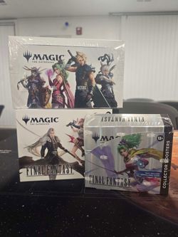 Magic The Gathering Final Fantasy Play Booster Commander Deck Bundle