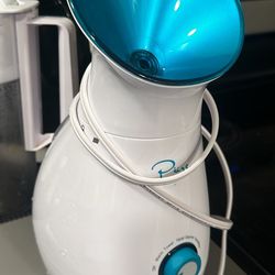 NanoSteamer Large 3-in-1 facial Steamer with temp control, with 5 piece stainless steel Skin kit