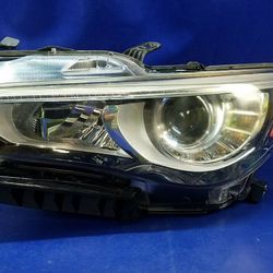 14-17 INFINITI Q50 LEFT SIDE LED HEADLIGHT HEADLAMP W/O ADAPTIVE