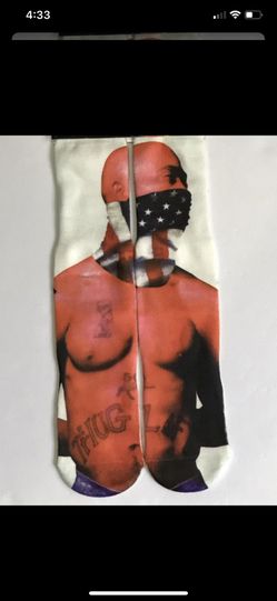 2pac 4th of July socks